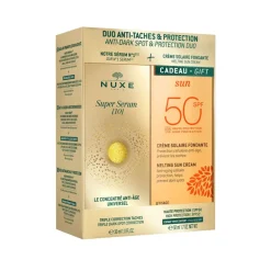 Nuxe Cofanetto Super Serum [10] Siero Anti-Macchia 30ml + Nuxe Sun Crema Solare Viso SPF50 50ml