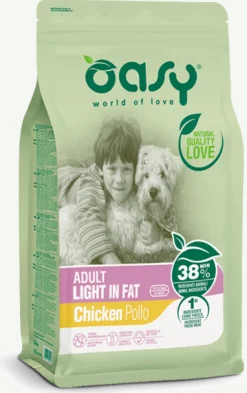 Oasy Dry Cane Adult Light In Fat Crocchette Pollo 12kg