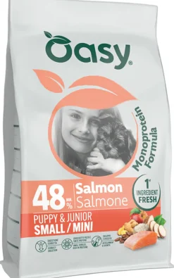 Oasy Dry Dog Monoprotein Puppy Small/mini Salmone 800 g