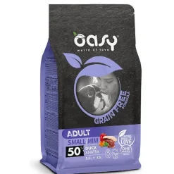 Oasy Grain Free Adult Small & Mini Con Anatra Per Cani Adulti 2.5kg