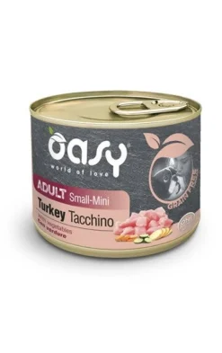 Oasy Grain Free Formula Cibo Umido Tacchino Per Cani Adulti Taglia Piccola 200g