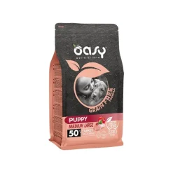 Oasy Grain Free Puppy Medium & Large Con Tacchino Per Cani Cuccioli 12kg