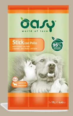 Oasy Snack Con Pollo Per Cani 3 Sticks