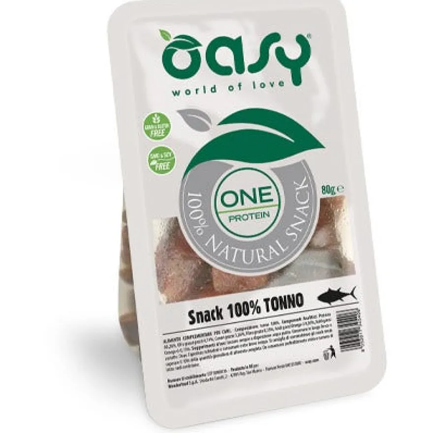 Oasy Snack Dog One Protein Snack Naturale Al Tonno Cani 80g