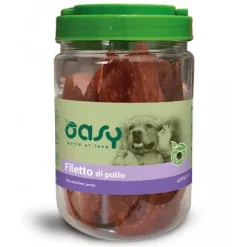 Oasy Snack per Cani Filetti di Pollo Essicati 400g
