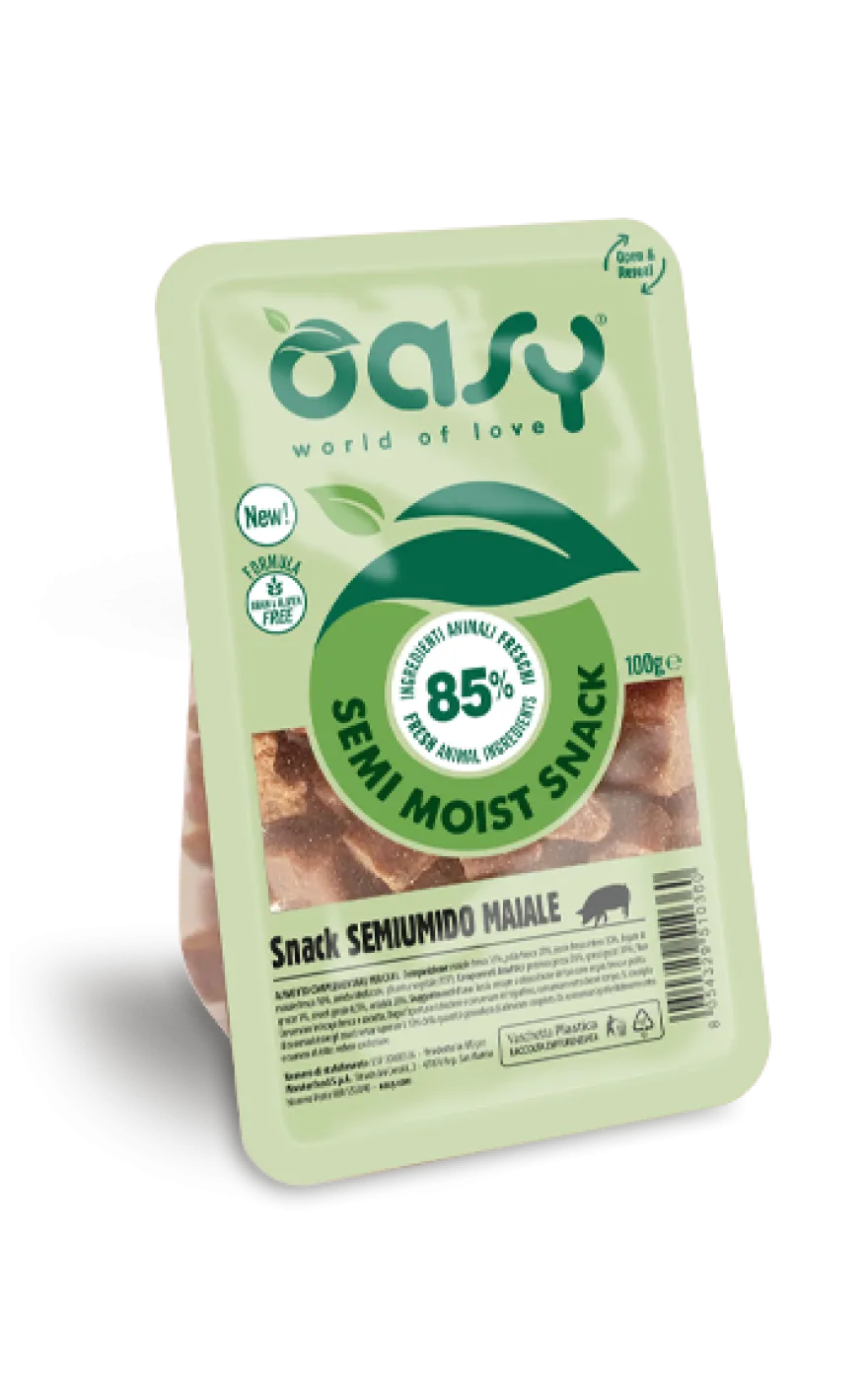 Oasy Snack per Cani Semiumido Maiale 100g