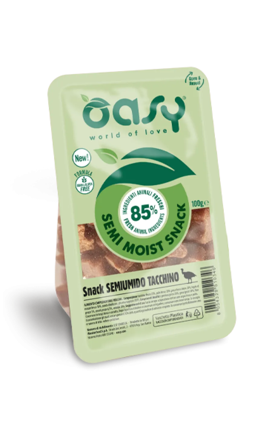 Oasy Snack per Cani Semiumido Tacchino 100g