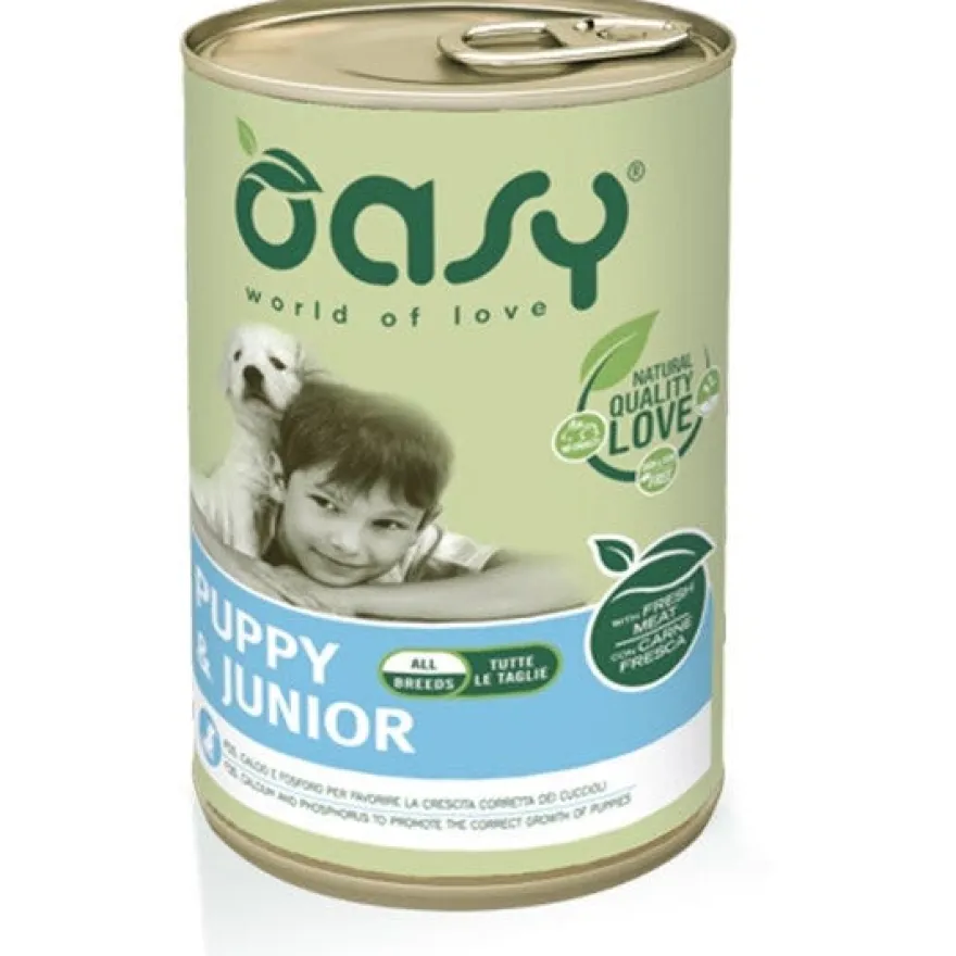Oasy Wet Dog Lifestage Patè Cibo Umido Cuccioli Lattina 400g