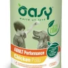 Oasy Wet Dog Lifestage Performance Patè Pollo Cibo Umido Cani Adulti Lattina 400g