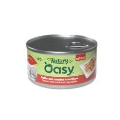 Oasy Wet Dog Natury Soft Jelly Pollo con Anatra e Verdure Lattina 150 g