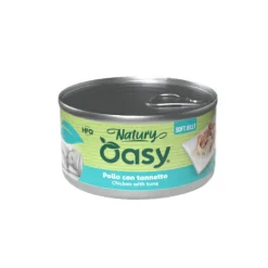 Oasy Wet Dog Natury Soft Jelly Pollo con Tonnetto Lattina 150 g