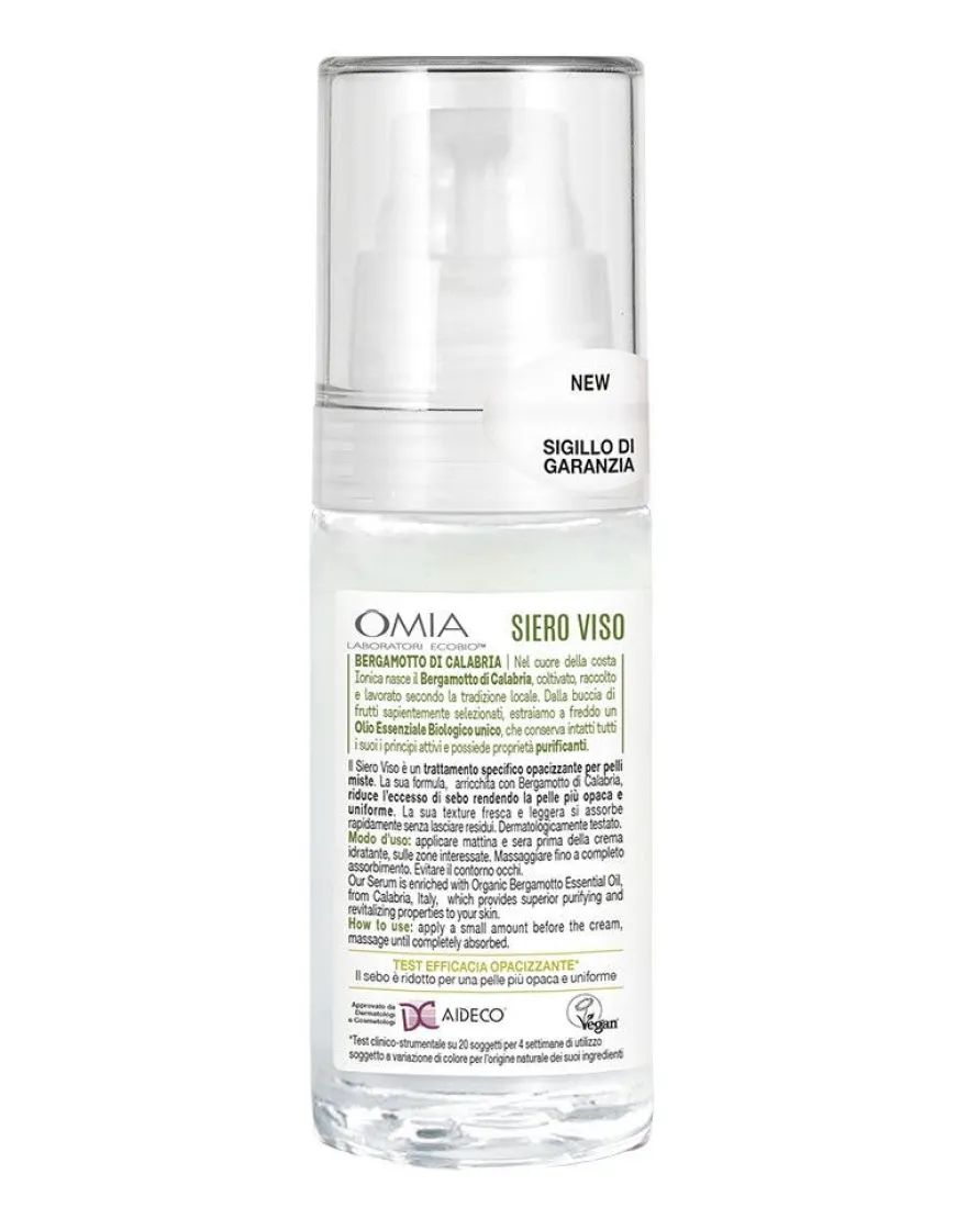 Omia Siero Viso Al Bergamotto 30ml