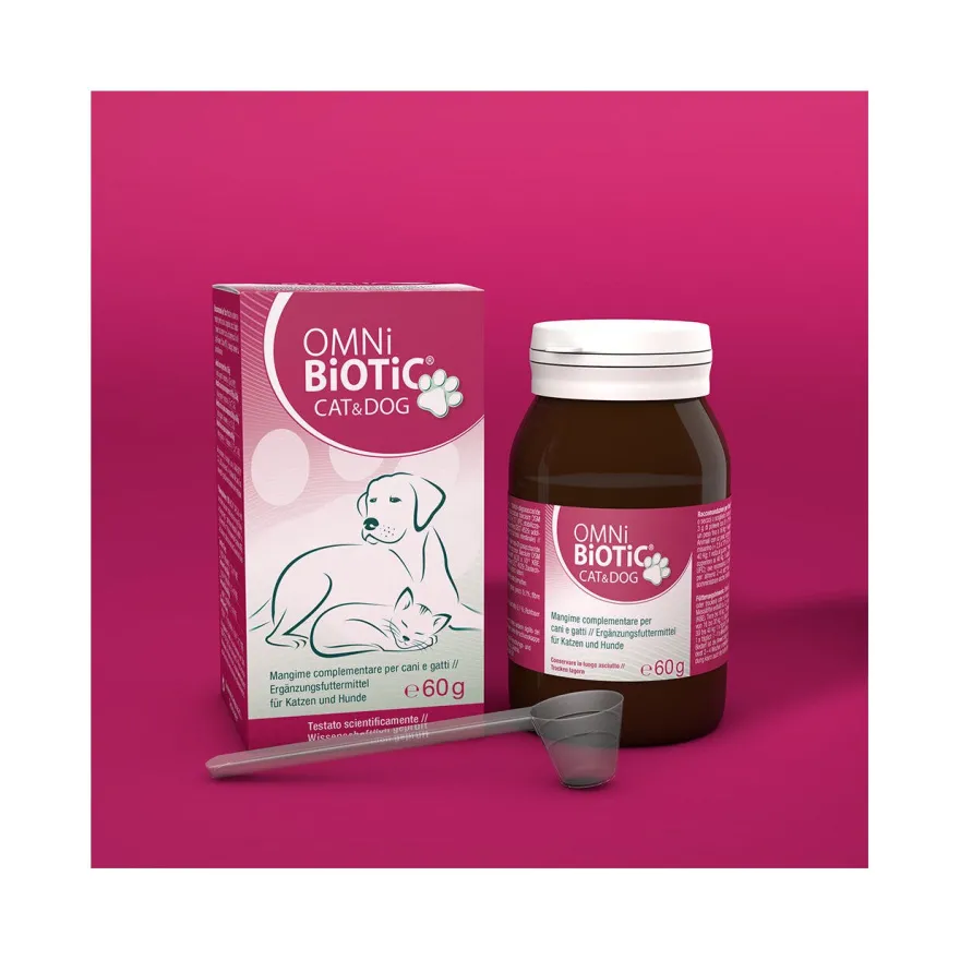 Omni Biotic Cat&Dog Mangime Complementare Per Cani e Gatti 60g
