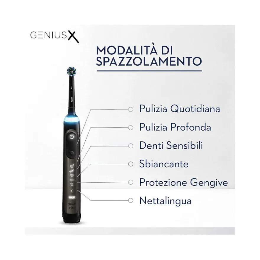 Oral-B Genius X Spazzolino Elettrico Ricaricabile Nero