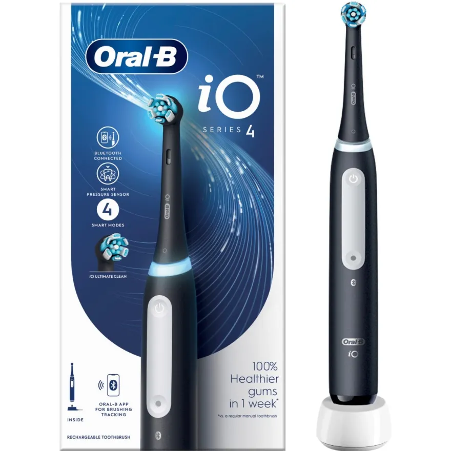 Oral-B iO 4 Spazzolino Elettrico Ricaricabile Nero
