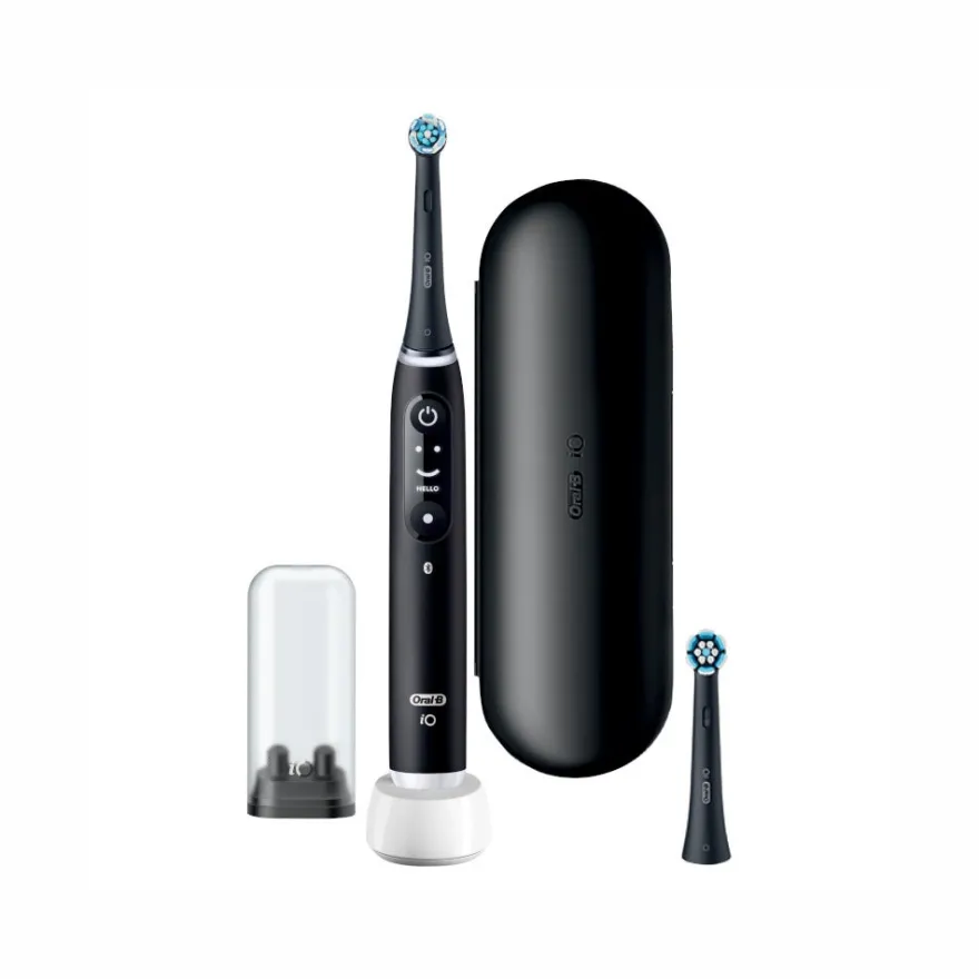 Oral-B iO6 Spazzolino Elettrico Ricaricabile Nero Con Custodia Da Viaggio