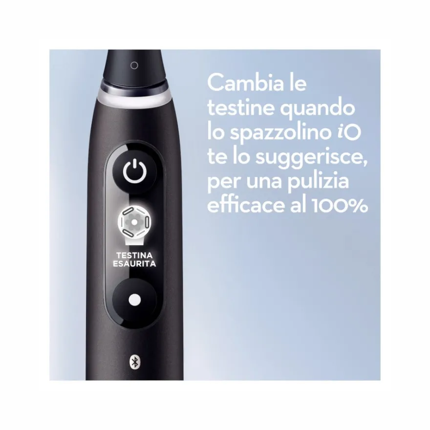 Oral-B iO6 Spazzolino Elettrico Ricaricabile Nero Con Custodia Da Viaggio