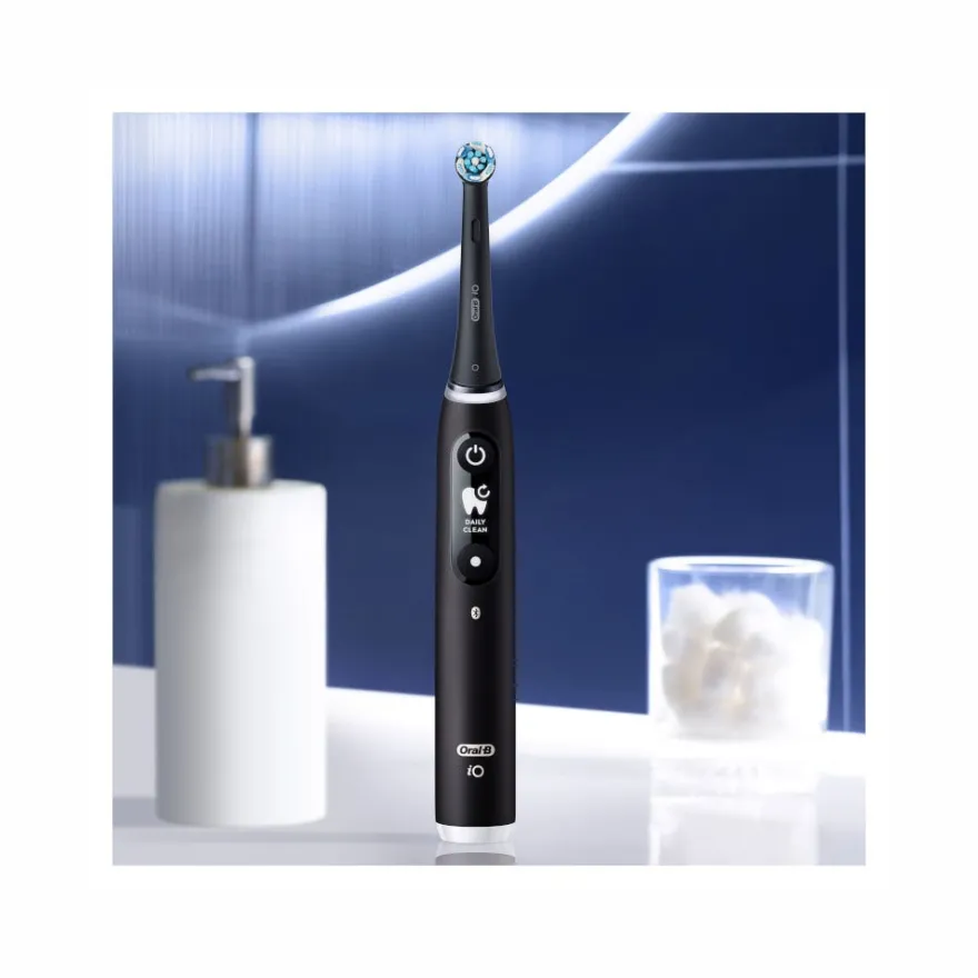 Oral-B iO6 Spazzolino Elettrico Ricaricabile Nero Con Custodia Da Viaggio