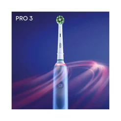 Oral-B Pro 3 Blue Crossaction Spazzolino Elettrico Con Sensore Di Pressione Dello Spazzolamento + 1 Testina