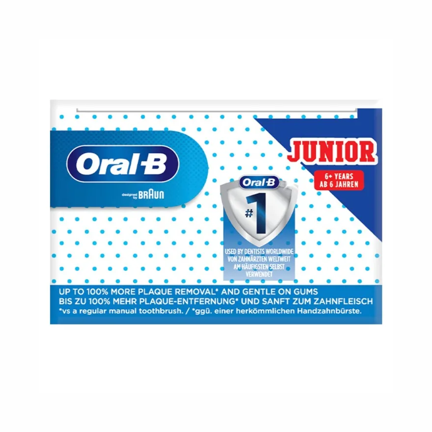 Oral-B Spazzolino Elettrico Ricaricabile Junior Minnie +6 Anni, 2 Testine, 1 Spazzolino