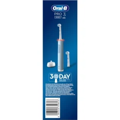 Oral-B Spazzolino Elettrico Ricaricabile Pro 3 3000 Blu, 2 Testine, 1 Spazzolino