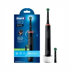 Oral-B Spazzolino Elettrico Ricaricabile Pro Series 3 Nero + 2 Testine