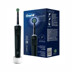 Oral-B Spazzolino Elettrico Ricaricabile Vitality Pro Nero, 1 Testina, 1 Spazzolino