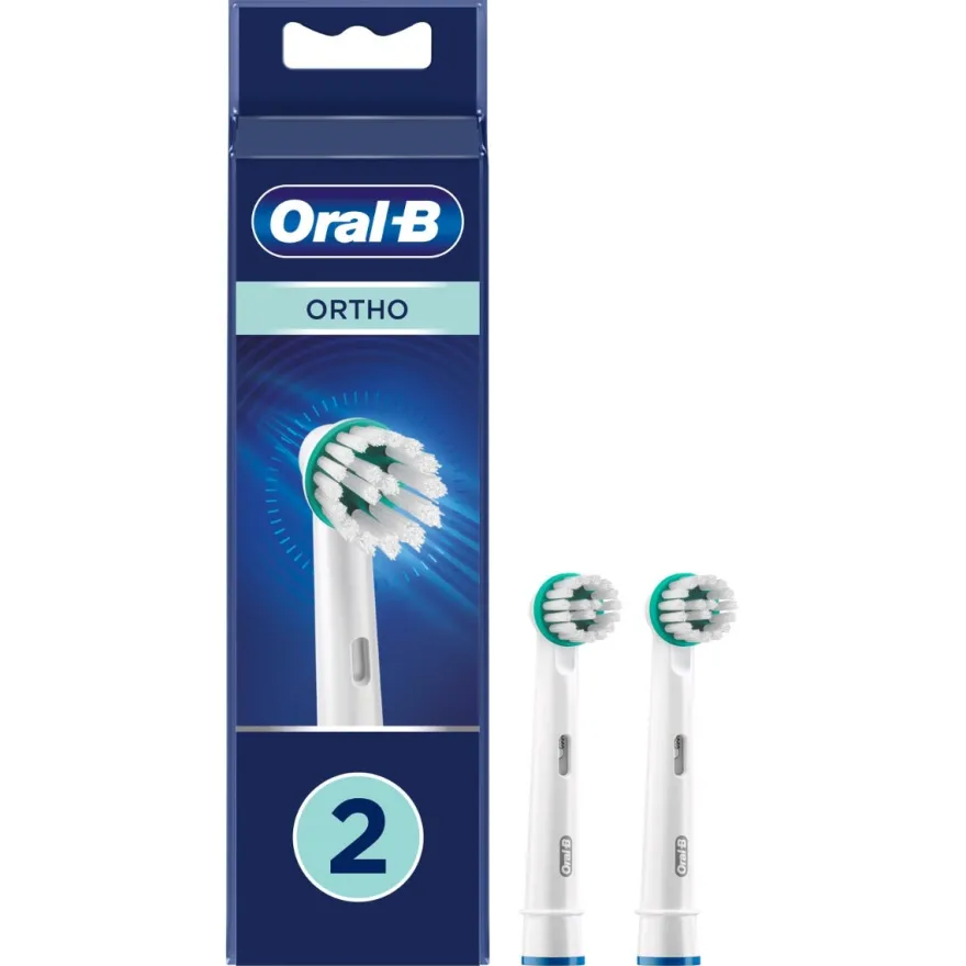 Oral-B Testina Di Ricambio Spazzolino Ortho 2 Pezzi