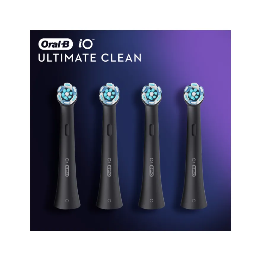 Oral B Testine Di Ricambio Io Ultimate Clean Nere 4 Pezzi