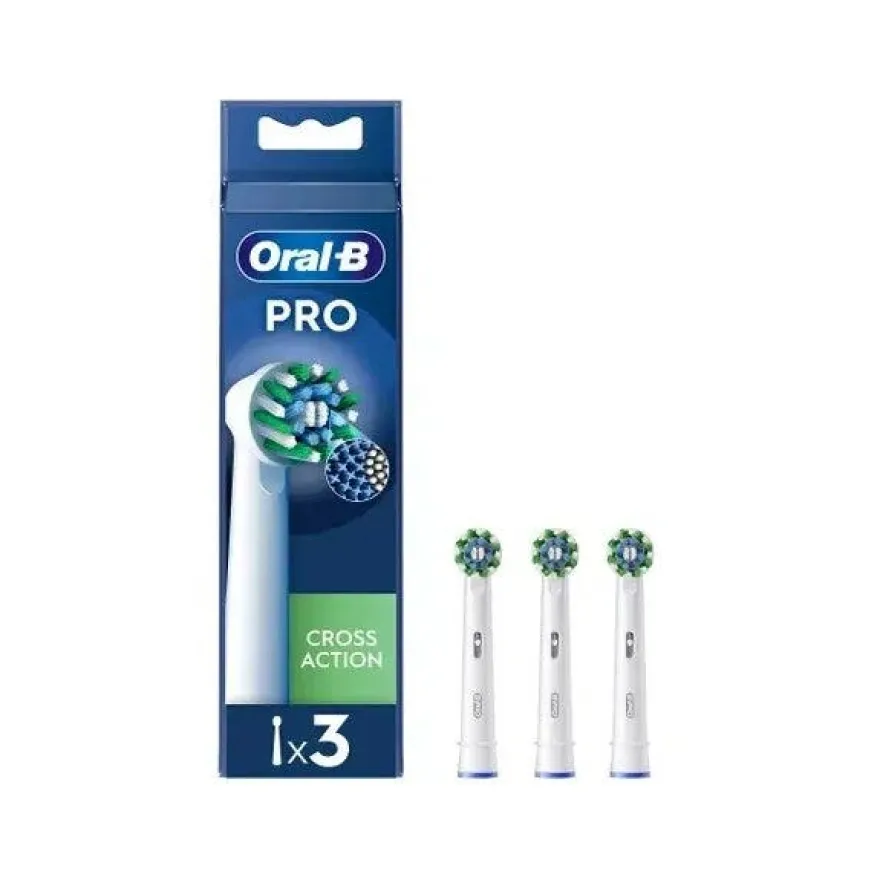 Oral-B Testine Di Ricambio Pro Cross Action 3 Pezzi