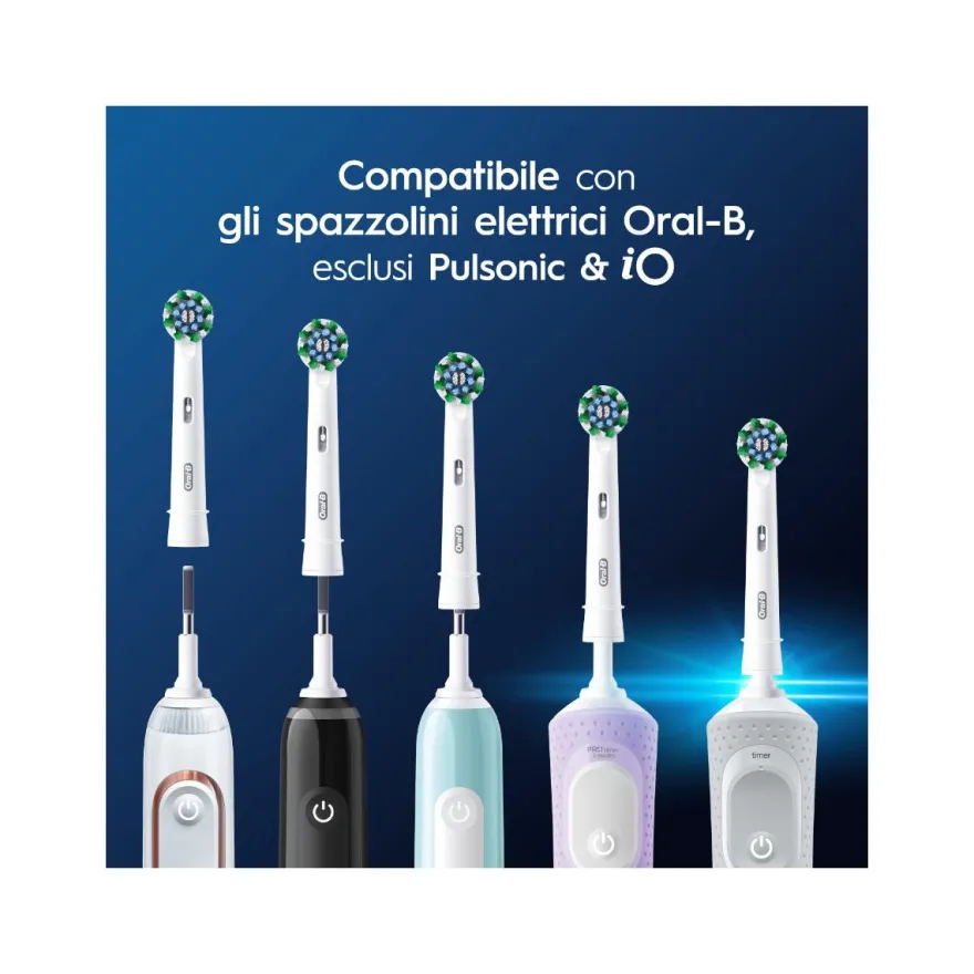 Oral-B Testine Di Ricambio Pro Cross Action 3 Pezzi