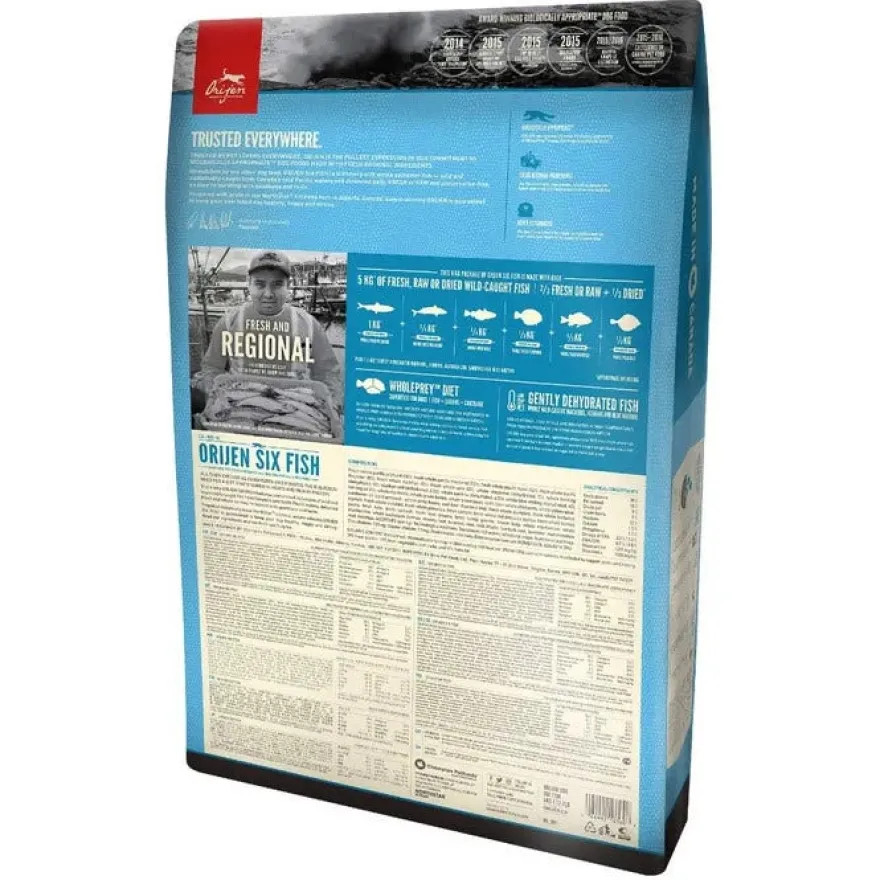 Orijen Six Fish Crocchette Di Pesce Per Cani Sacco 6kg