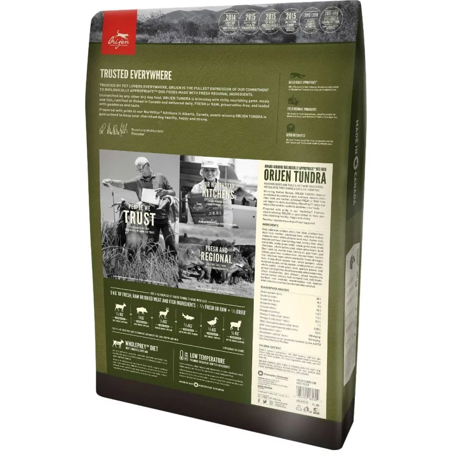 Orijen Tundra Crocchette Con Capra E Cinghiale Per Cani Sacco 11,4kg