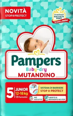 Pampers Baby Dry Pannolino Mutandina Junior Small Pack 12-18kg 13 Pezzi