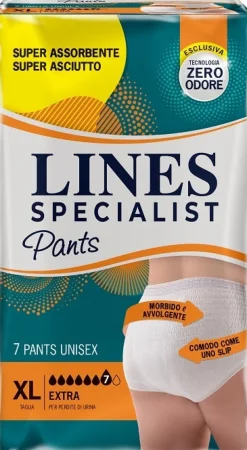 Pannolone Mutandina Lines Specialist Unisex Extra xl 7 Pezzi
