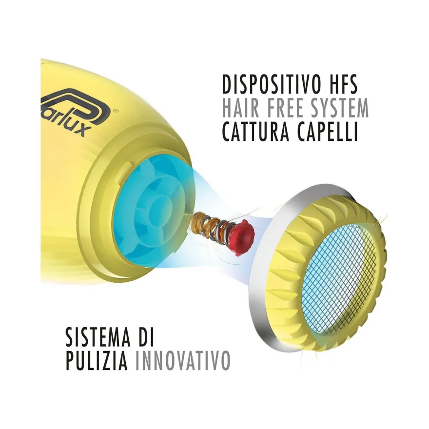 Parlux Asciugacapelli Professionale Alyon Giallo