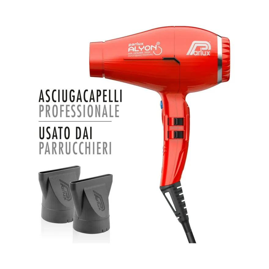 Parlux Asciugacapelli Professionale Alyon Rosso
