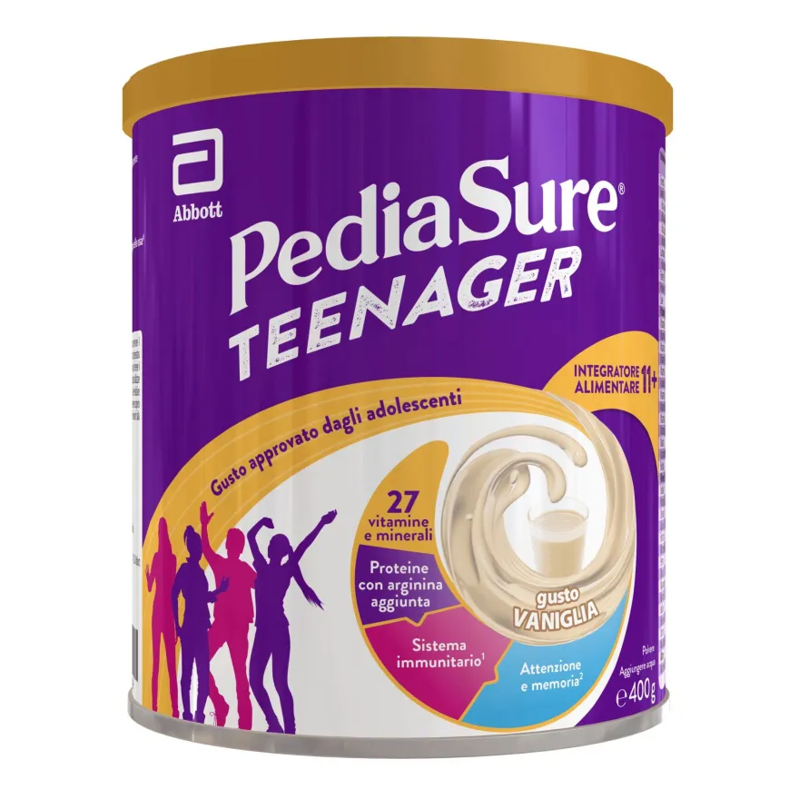 Pediasure Teenager Integratore Alimentare Multivitaminico Vaniglia 400g per Ragazzi 11+