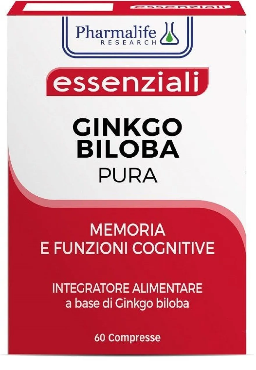 Pharmalife Research Essenziali Ginkgo Biloba Pura 60 Compresse