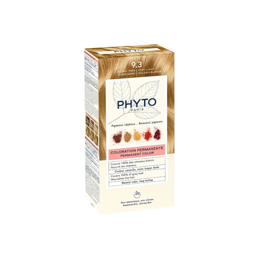 Phyto Phytocolor 9.3 Biondo Chiarissimo Dorato Colorazione Permanente Per Capelli
