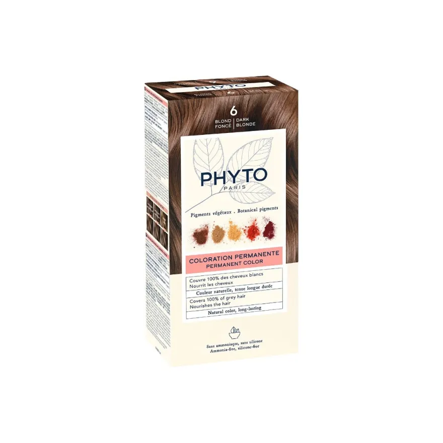 Phyto Phytocolor 6 Biondo Scuro Colorazione Permanente Per Capelli