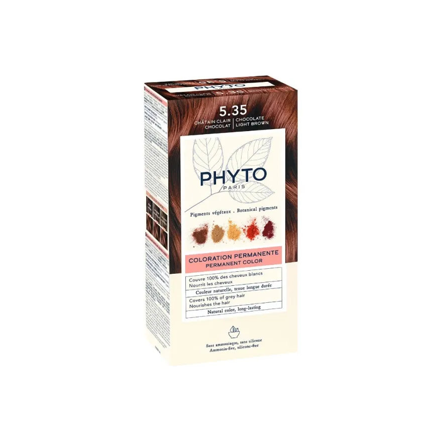 Phyto Phytocolor 5.35 Castano Chiaro Cioccolato Colorazione Permanente Per Capelli