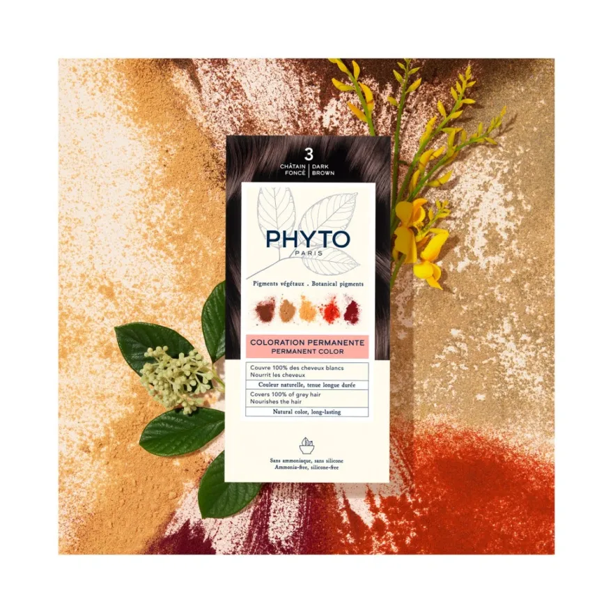 Phyto Phytocolor 3 Castano Scuro Colorazione Permanente Per Capelli