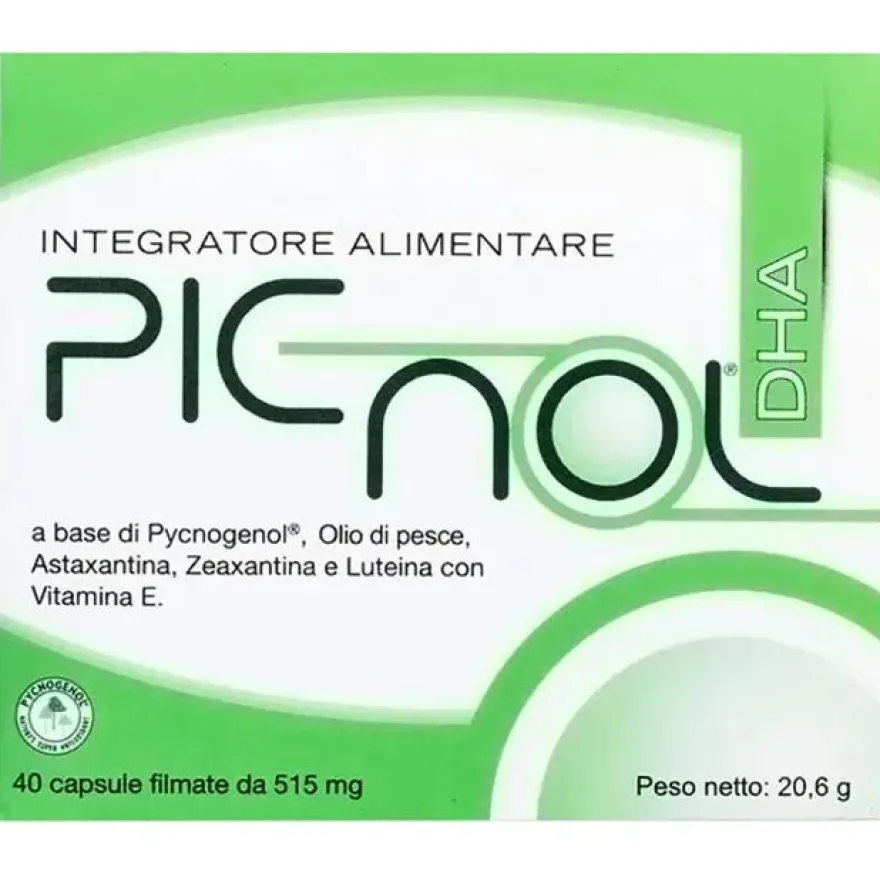 Picnol DHA Integratore 40 Capsule 21,11g