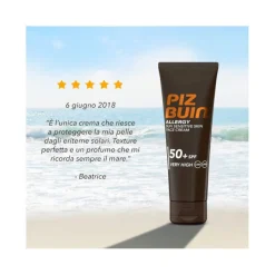 Piz Buin Crema Viso Protettiva SPF 50+ Molto Alta 50ml