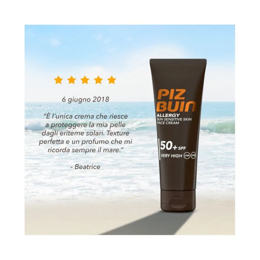 Piz Buin Crema Viso Protettiva SPF 50+ Molto Alta 50ml