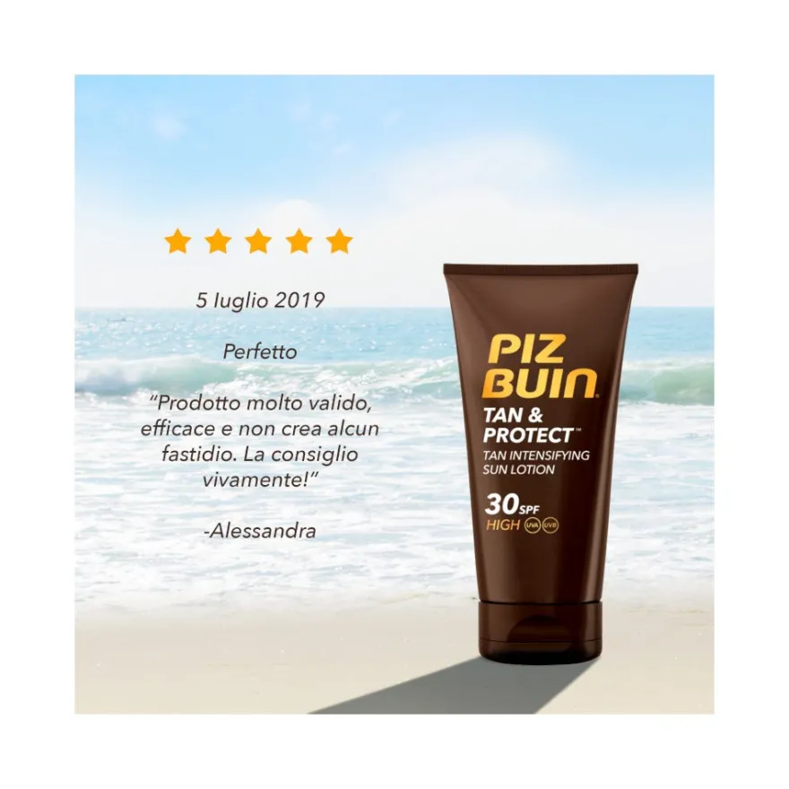Piz Buin Tan E Protect Lozione SPF30 Alta 150ml