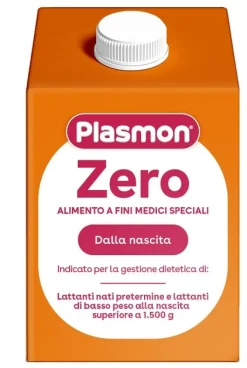 Plasmon Zero Alimento a Fini Medici Speciali Dalla Nascita 500ml