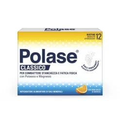 Polase Classico Magnesio E Potassio Integratore Alimentare Sali Minerali Gusto Arancia 12 Bustine
