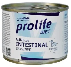 Prolife Diet Dog Intestinal Sensitive Cibo Umido Per Cani Taglia Piccola Lattina 200g